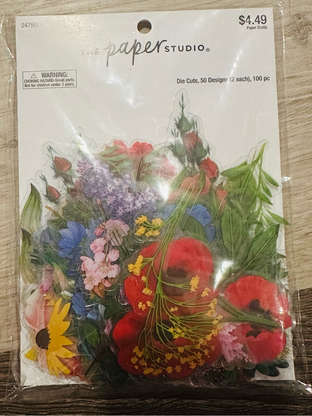 The Paper Studio Floral Die Cut Pack - Multicolor
